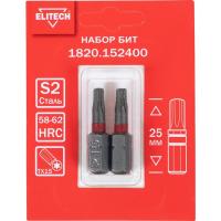 Набор бит ELITECH TORX15*25мм 2шт   1820.152400