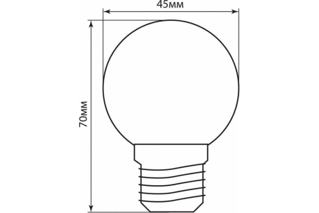 Купить Лампа LED LB-37 1W E27 синий  FERON фото №5