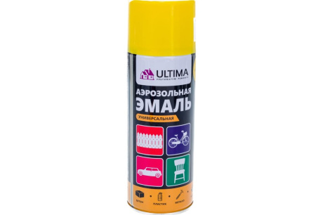 Купить Аэрозольная краска "ULTIMA" желтая универсальная 520мл RAL 1018  ULT016 фото №5